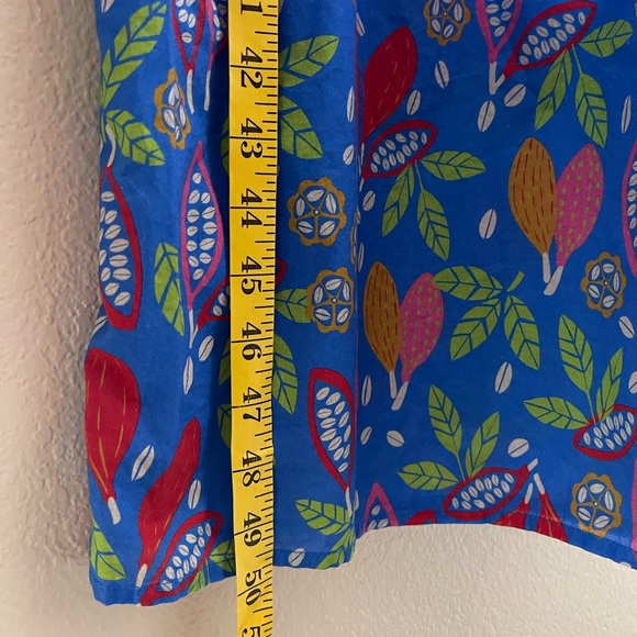 Gudrun Sjoden Blue and Green Floral Midi Dress - Picture 7 of 7